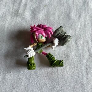 Vibrant Action Figure with Hammer Amy Rose From Sonic